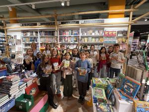 Besuch in der Buchhandlung Thalia zum Welttag des Buches