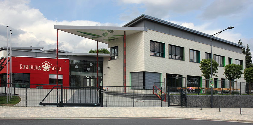 Das neu errichtete Schulgebäude.